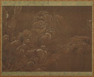 Vinterlandskap, Ming- eller Qingdynastin, 1400-1700-talet. av Unbekannt