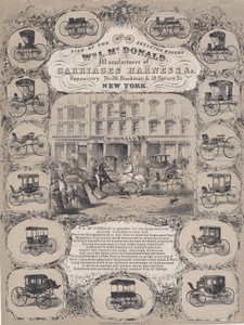 Wm. L. McDonald, Manufacturers of Carriage Harness & Co. Repository, nr 26 Beekman & 1..., 1852-86. av Unbekannt