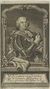 Woldemar Freiherr von Löwendal 1660-1740 , före 1748. av Unbekannt