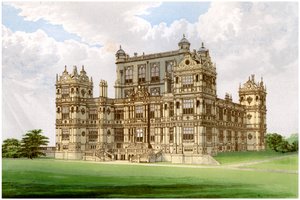 Wollaton Hall, Nottingham, Nottinghamshire, hem för Lord Middleton, c1880 av Unbekannt