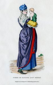 Kvinna från Bayonne, Frankrike, 1500-talet 1882-1884 av Unbekannt
