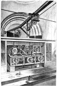 Arbetande delar av klockan på Royal Exchange, London, 1866 av Unbekannt