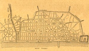 Wrens Plan för återuppbyggnad av London, 1897. av Unbekannt