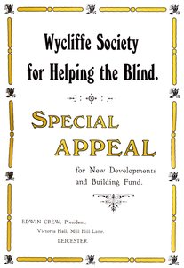Wycliffe Society for Helping the Blind, 1919 av Unbekannt