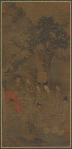 Xin Pi drar i kejsarens mantel, 1300-talet. av Unbekannt