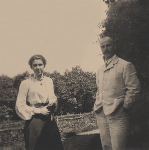 Yuri Alexandrovich Olsufyev 1878-1938 med sin fru Sophia Vladimirovna, 1900-talet av Unbekannt