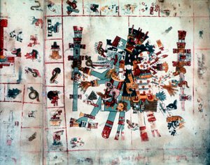 Zoomorphic form från Codex Borgianus, Mixtec, Pre-Columbian Mexiko, c1400 av Unbekannt