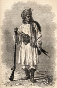 En afghansk soldat, illustration från 