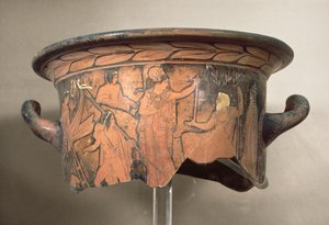 Svartfigur krater, 400-talet f.Kr. (fragment) av Unbekannt Unbekannt