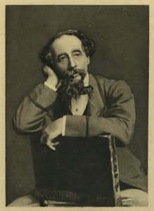 Charles Dickens, porträtt efter fotografi av Herbert Watkins (f.1828) (mezzotint) av Unbekannt Unbekannt