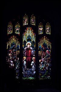 Kristus med små barn av Tiffany, 1902 (hela fönstret) av Unbekannt Unbekannt