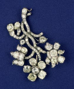 Diamantspray från de ryska kronjuvelerna, en gång ägd av kejsarinnan Catherine, ca 1760