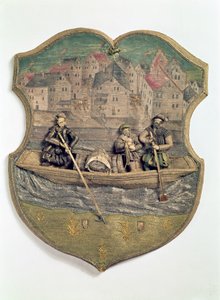 Broderad skråsymbol utförd av Wolf Popp, Passau, ca 1574-5 av Unbekannt Unbekannt