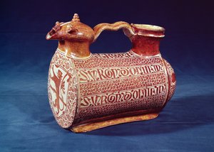 Ewer med lysterdekor, tidigt 1500-tal, brukade hälla vatten över händerna under och mellan rätterna