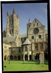 Exteriör vy av Canterbury Cathedral, Kent av Unbekannt Unbekannt