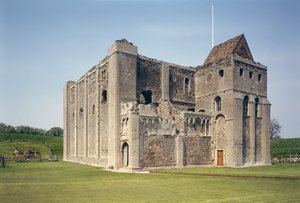 Exteriörvy av kvarnen, Castle Rising, Norfolk, byggd c.1138 av Unbekannt Unbekannt