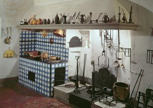 Interiör i köket på Hotel de Cabris, 1774