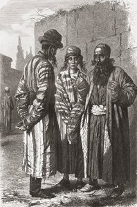 Judarna i Tasjkent, Uzbekistans huvudstad, illustration från 