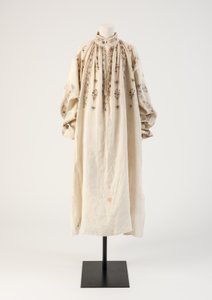 Herr svart broderi linneskjorta, 1600-tal (linne) av Unbekannt Unbekannt