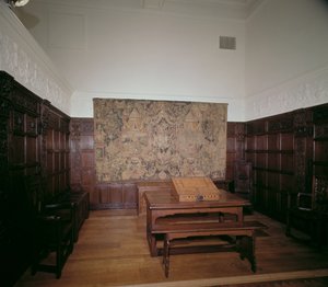 Utställningsrum med panel på Victoria and Albert Museum av Unbekannt Unbekannt