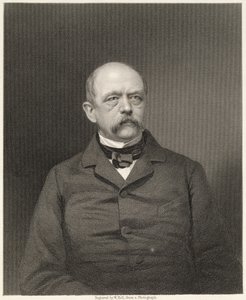 Porträtt av Otto von Bismarck (1815-98) graverad av William Holl (1807-71) från ett fotografi, pub. av William Mackenzie av Unbekannt Unbekannt