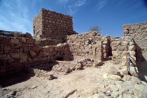 Rester av fästningspalatset, byggt av Herodes den store (73-4 f.Kr.) c.37-31 f.Kr. av Unbekannt Unbekannt