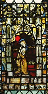 St.John from a Crucifixion window, brittiskt, 1400-tal av Unbekannt Unbekannt