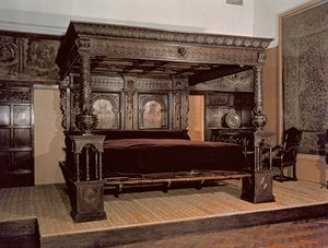 The Great Bed of Ware, snidad ek, 1580 av Unbekannt Unbekannt