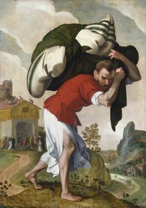 Helandet av den förlamade, 1560-90 (olja på träpanel) av Unbekannt Unbekannt