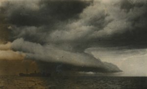 Ein Taifun in Ghinewantua von 