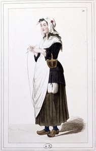 En giljotinstickare år 1793. ca 1810 (Gravyr) av Unbekannter Künstler
