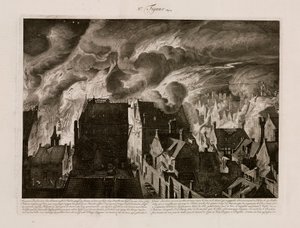 En stor brand, Amsterdam, Holland, 27 juli 1679 av Unbekannt