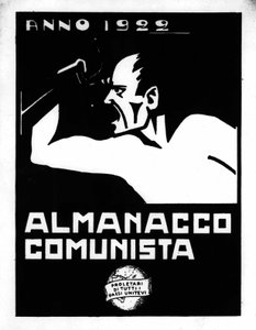 Propagandaaffisch från det italienska kommunistpartiet (PCI) från 1922: almanacka.