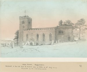 Alton Church: blyertsteckning, nd [?1800-talet] av Unbekannt