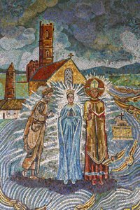 Bebådelsebasilika: Irländsk mosaik, Nasaret, Israel av Unbekannt