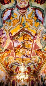 Arcadia Room med fresker av Domenico Carella, Palazzo Ducale, Martina Franca, Apulien, Martina Franca, Apulien, Italien, Europa (foto) av Unbekannter Künstler