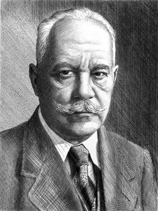 Arnold Sommerfeld, tysk fysiker, c1910-1920 av Unbekannt