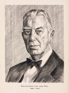 Balthazar van der Pol, holländsk elektroingenjör, ca 1930-talet av Unbekannt