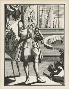 Barock oboist av Unbekannt