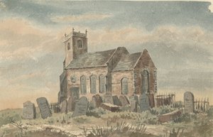 Baswich Church: akvarellmålning och [c 1850] av Unbekannt