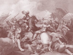 Slaget vid Bosworth Field av Unbekannter Künstler