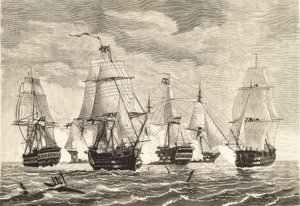 Slaget vid Trafalgar (21 oktober av Unbekannter Künstler