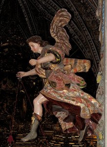 Hoppande ängel - Skulptur, barockkonst av Unbekannter Künstler