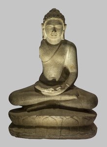Buddha gör gesten av meditation av Unbekannt