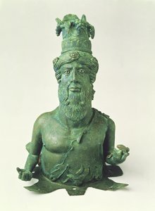 Byst av Dionysos-Sabazius, från Pompeji, sent 2:a århundradet f.Kr. (brons) av Unbekannt