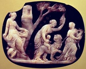 Cameo av Dionysos barndom av Unbekannt