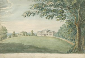 Canwell Hall: akvarellmålning, nd [?1700-talet] av Unbekannt