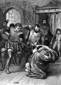 Kardinal Beaton mördas den 29 maj 1546 av Unbekannter Künstler