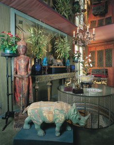 Karussellfigur eines Nashorns