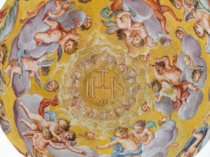 Takfresk, Habsburgarnas mausoleum, Graz, Steiermark, Österrike, Europa (foto) av Unbekannter Künstler